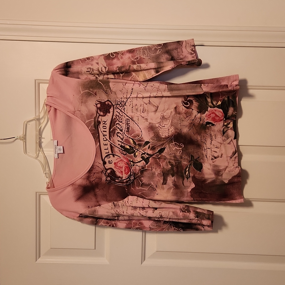 Dress barn 3/4 length sleeve shirt size petite med